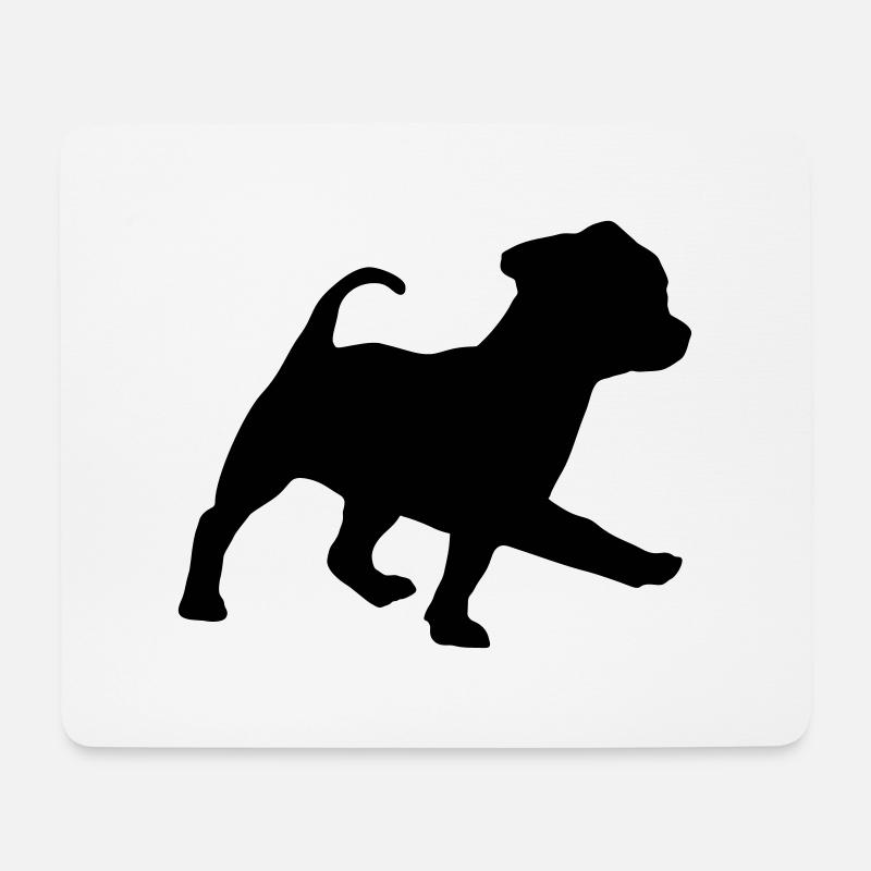 Hund, Hündchen - Mousepad (Querformat) - Weiß