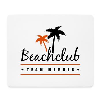 beachclub team member - Mouse Pad (horizontal) - white - Front