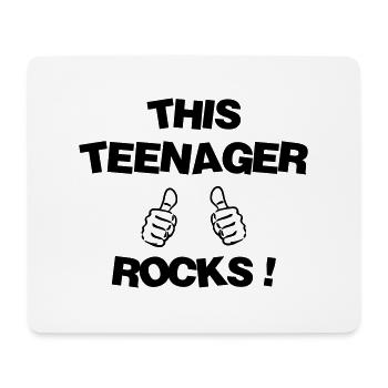 Teenager / Jugendliche / Jugendlicher / Kind - Mousepad (Querformat) - Weiß - Vorne
