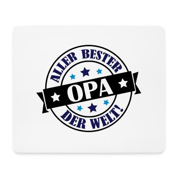 allerbester_opa_002 - Mousepad (Querformat) - Weiß - Vorne