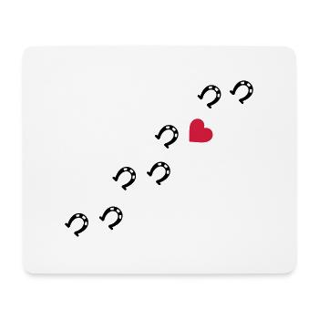 Symbole - Hufe Herz - Mousepad (Querformat) - Weiß - Vorne