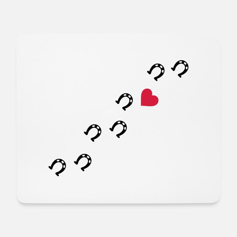 Symbole - Hufe Herz - Mousepad (Querformat) - Weiß