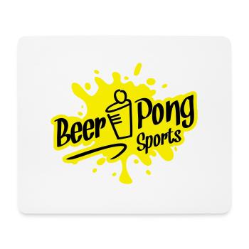 beer pong sports - Mousepad (Querformat) - Weiß - Vorne