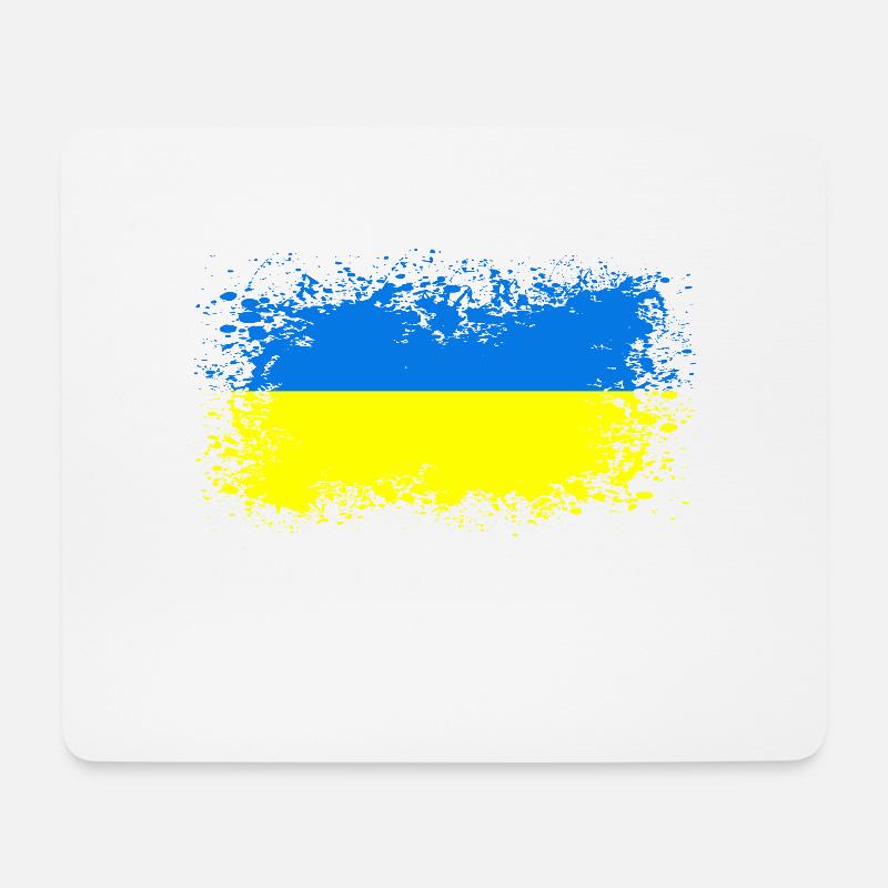 Ukraine Flagge Ukrainer Geschenkidee - Mousepad (Querformat) - Weiß