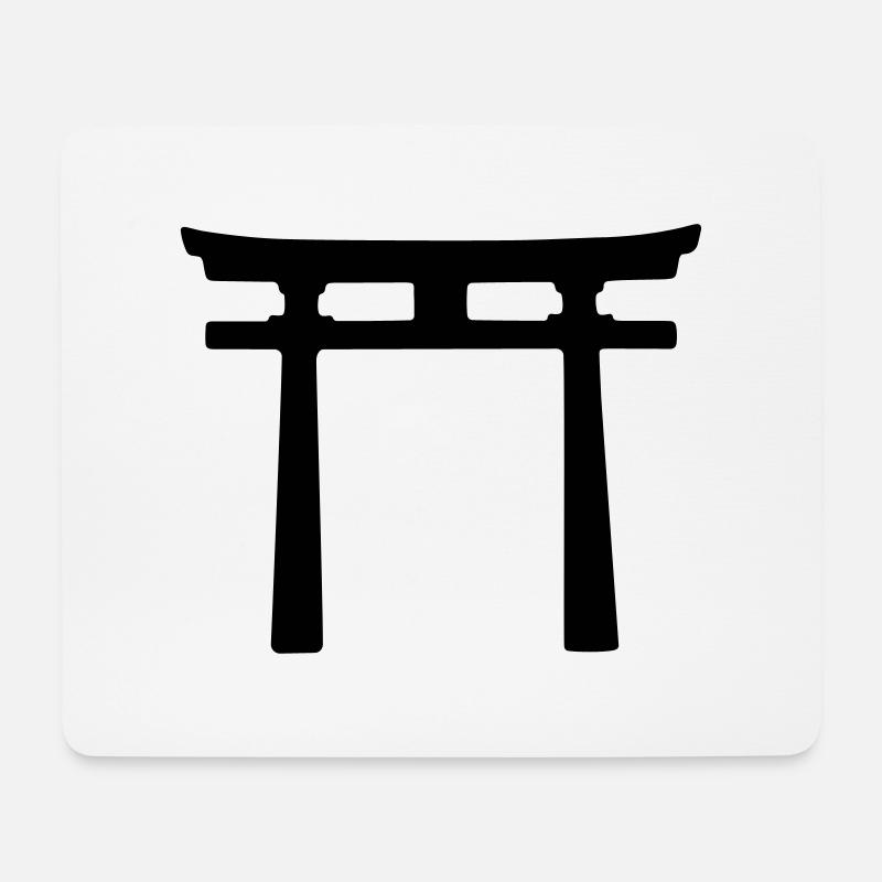 Japanese Torii design - Mouse Pad (horizontal) - white