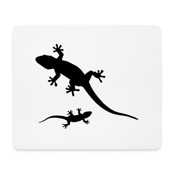 Geckos - Tapis de souris (format paysage) - blanc - Devant