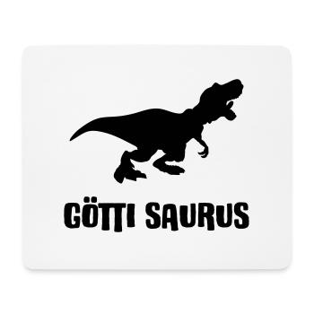 Götti Saurus - Für den Dinosaurier Götti - Mousepad (Querformat) - Weiß - Vorne