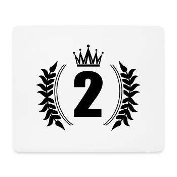 nummer 2 - Mousepad (Querformat) - Weiß - Vorne