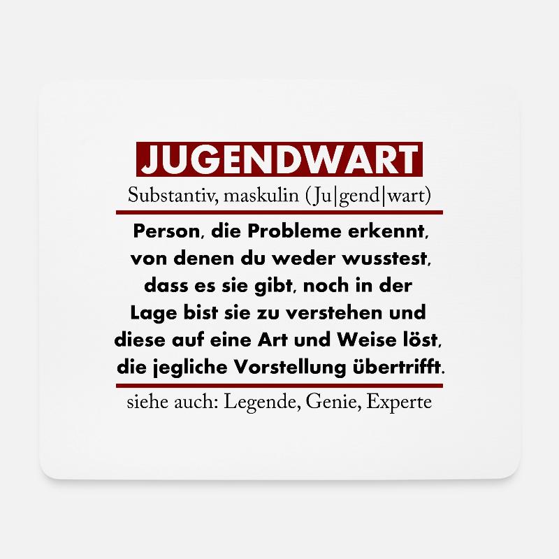 Jugendwart - Mousepad (Querformat) - Weiß