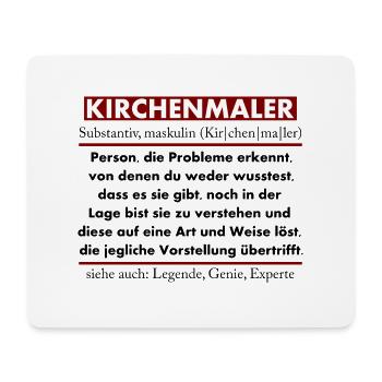 Kirchenmaler - Mousepad (Querformat) - Weiß - Vorne