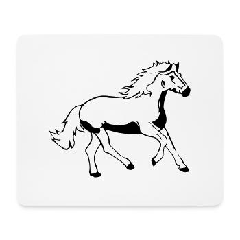 horse - Mouse Pad (horizontal) - white - Front