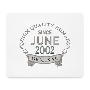 Seit Juni 2002 - Mousepad (Querformat) - Weiß - Vorne