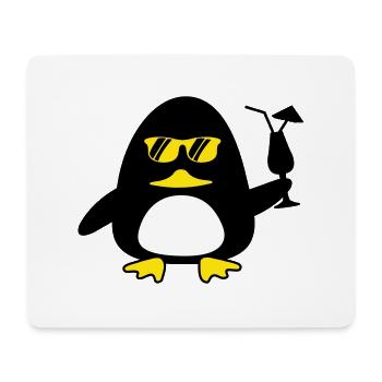 Canard de plage - Tapis de souris (format paysage) - blanc - Devant
