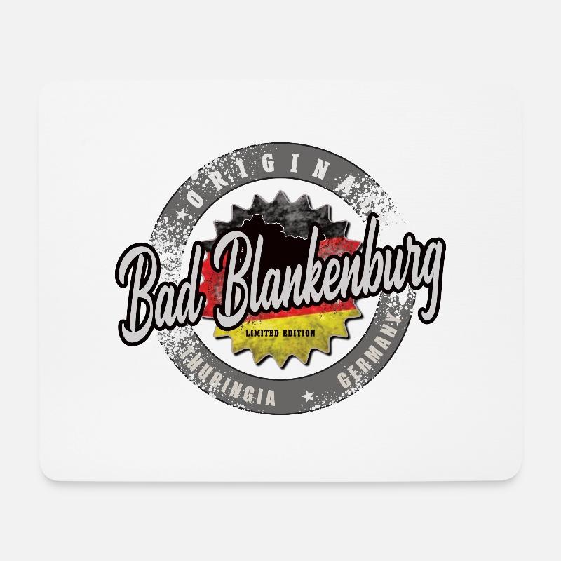 Original Germany Thüringen Bad Blankenburg - Mousepad (Querformat) - Weiß