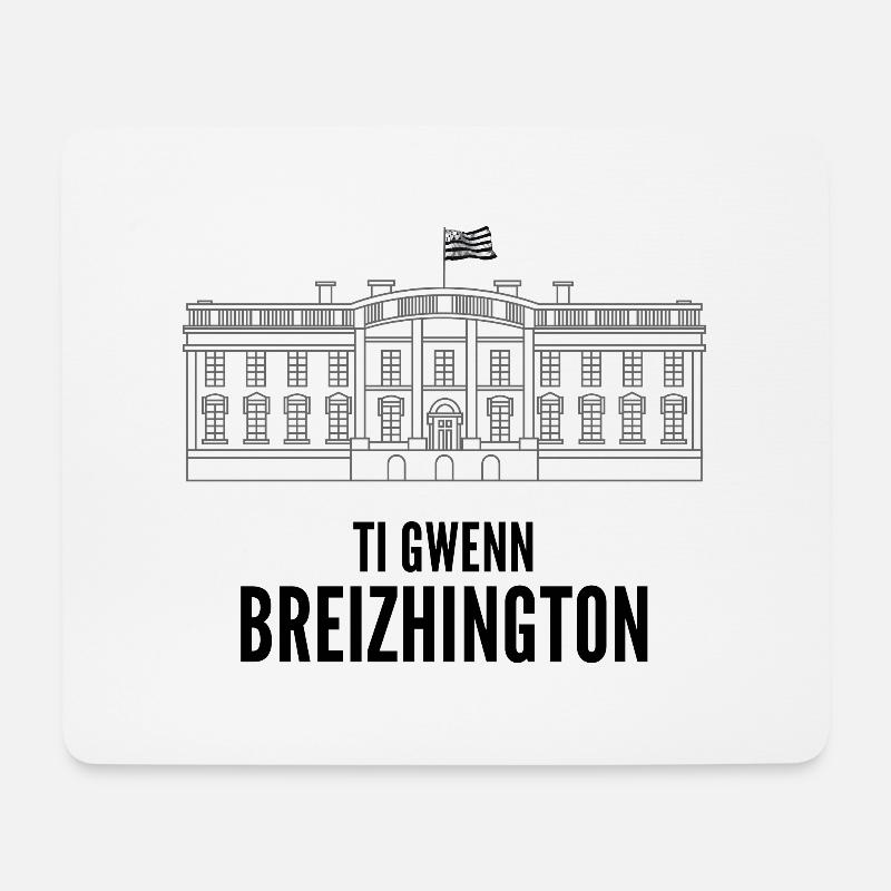 TI GWENN - BREIZHINGTON - Mousepad (Querformat) - Weiß