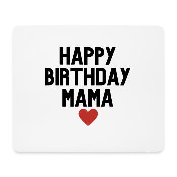 Joyeux anniversaire maman - Tapis de souris (format paysage) - blanc - Devant