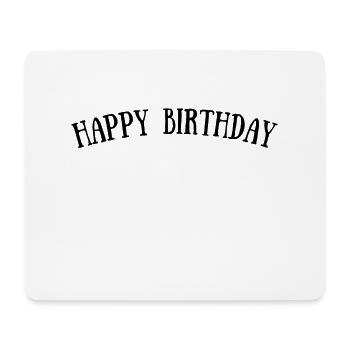 Happy Birthday - Mousepad (Querformat) - Weiß - Vorne