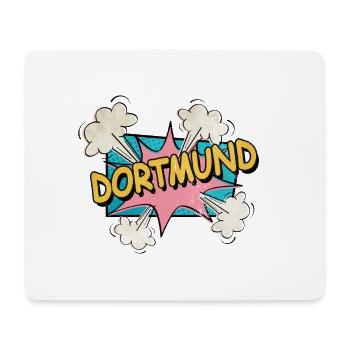 Dortmund Deutschland Stadt Schrift Pop Art Comic - Mousepad (Querformat) - Weiß - Vorne