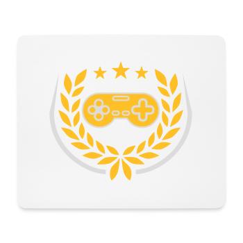 Laurel Wreath Retro Gamer Controller - Tapis de souris (format paysage) - blanc - Devant