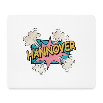 Hanovre Allemagne Ville Police Pop Art Bande dessinée - Tapis de souris (format paysage) - blanc - Devant
