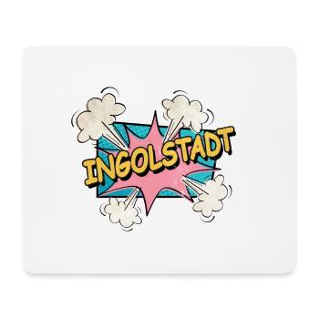 Ingolstadt Allemagne Ville Police Pop Art Comic - Tapis de souris (format paysage) - blanc - Devant