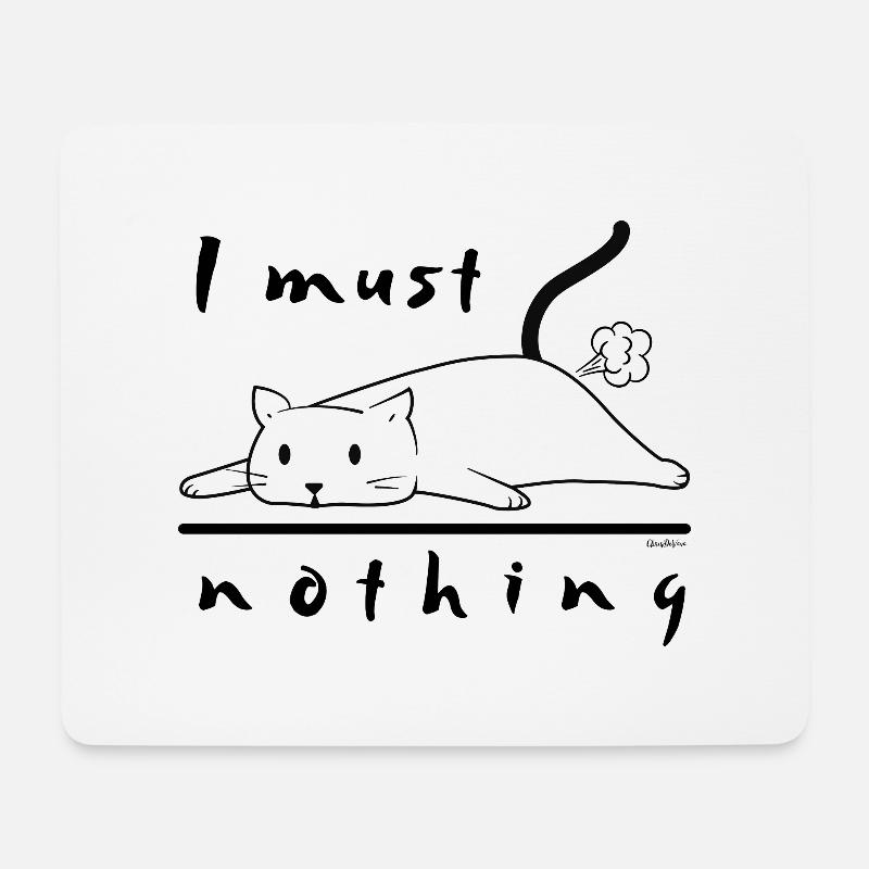Ich darf nichts - Mousepad (Querformat) - Weiß