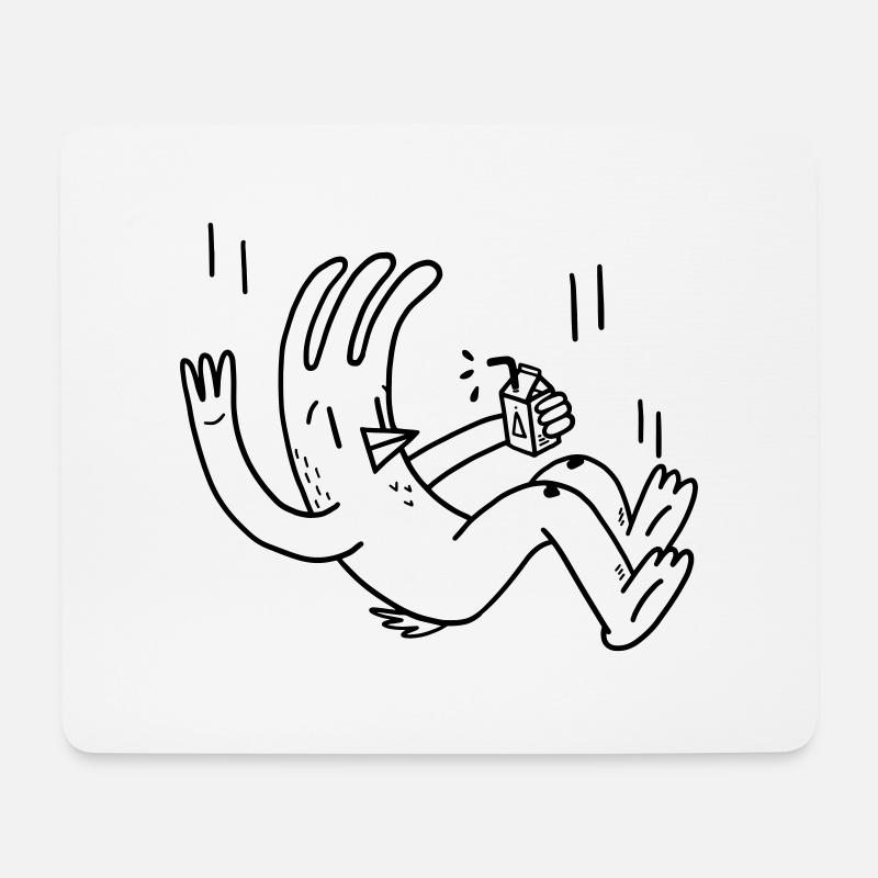 Hühnchen-Herbst - Mousepad (Querformat) - Weiß