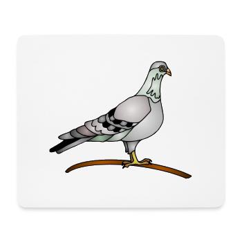 Vogel - Mousepad (Querformat) - Weiß - Vorne