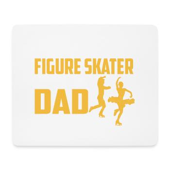 Behind Every Great Figure Skater Is An Amazing Dad - Mousepad (Querformat) - Weiß - Vorne