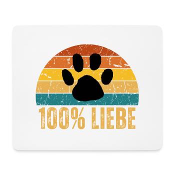 Hundeliebe - Mousepad (Querformat) - Weiß - Vorne