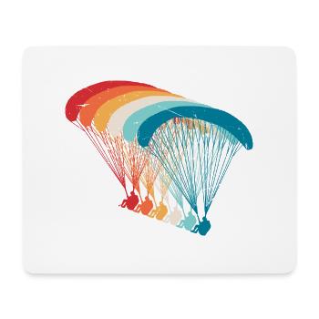 Skydive Evolution: Gleitschirm Design - Mousepad (Querformat) - Weiß - Vorne