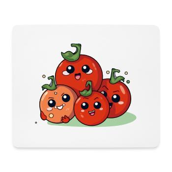 Die Familie der Tomaten - Mousepad (Querformat) - Weiß - Vorne