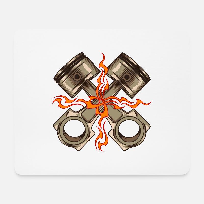 Geschwindigkeit - Mousepad (Querformat) - Weiß