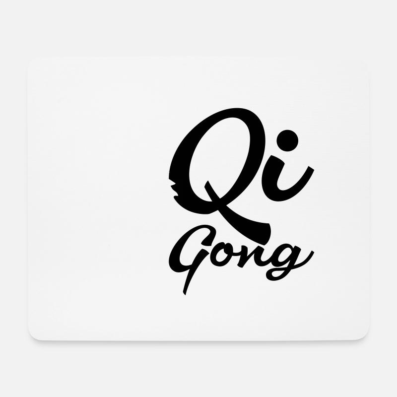 Qigong drache - Mousepad (Querformat) - Weiß