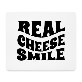 RealCheeseSmile - Mouse Pad (horizontal) - white - Front