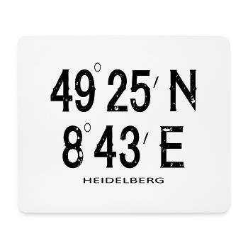 Mannheim Monnem Mannheimat - Mousepad (Querformat) - Weiß - Vorne