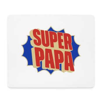 Super Papa - Mousepad (Querformat) - Weiß - Vorne