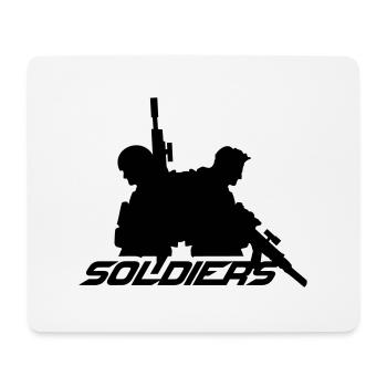 2 Soldiers Crew War Team Freedom Soldier Fighter - Mouse Pad (horizontal) - white - Front