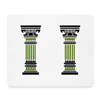 antike säule 2 - Mousepad (Querformat) - Weiß - Vorne