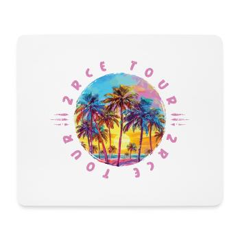 Zrce Tour Palmen - Mousepad (Querformat) - Weiß - Vorne