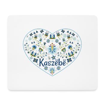 Das Herz von Kaszebe - Mousepad (Querformat) - Weiß - Vorne