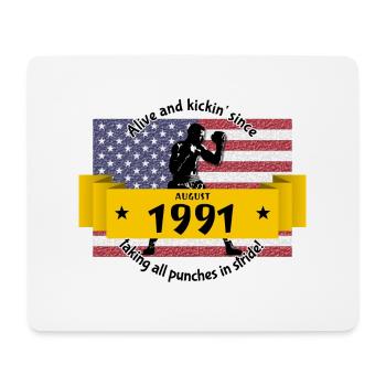33. Anniversaire Vivant et kickin depuis 08/1991 - Tapis de souris (format paysage) - blanc - Devant