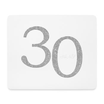 30. 30 ANS. 30e ANNIVERSAIRE. ANNIVERSAIRE 30 ANS. - Tapis de souris (format paysage) - blanc - Devant