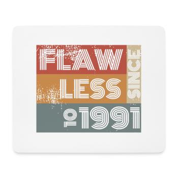 33. Anniversaire Sans défaut depuis 10/1991 - Tapis de souris (format paysage) - blanc - Devant
