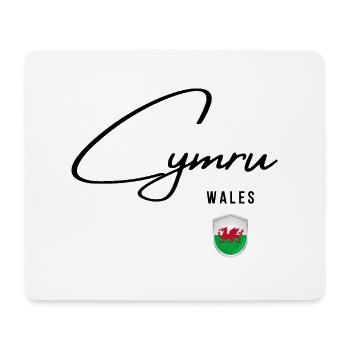 Drapeau du Pays de Galles, fierté galloise - Tapis de souris (format paysage) - blanc - Devant