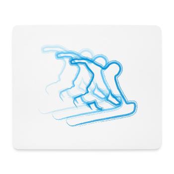 Snowboard - Mouse Pad (horizontal) - white - Front