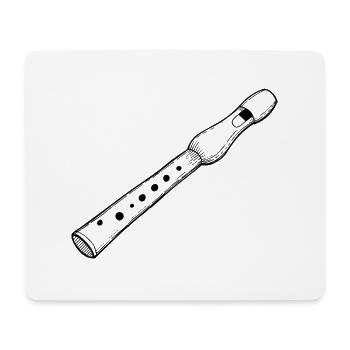 Tag der Blockflöte - Mousepad (Querformat) - Weiß - Vorne