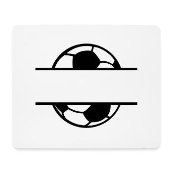 Fußball Soccer - Tapis de souris (format paysage) - blanc - Devant