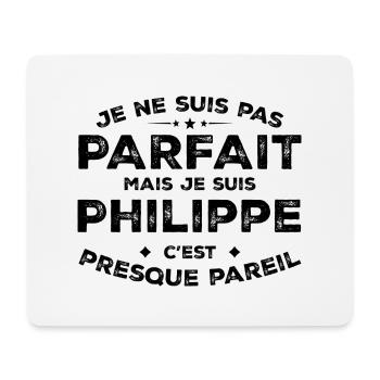 Philippe Un Prénom, Une Attitude L’Humour Philippe - Tapis de souris (format paysage) - blanc - Devant