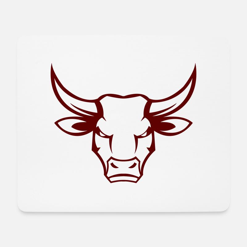 stier bull - Mousepad (Querformat) - Weiß